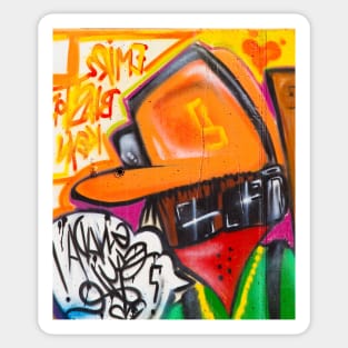 DJ street art Sticker